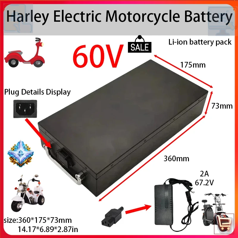 72V 30Ah Lifepo4 Battery Pack - 60V 20Ah-60Ah Li-ion accu met hoge