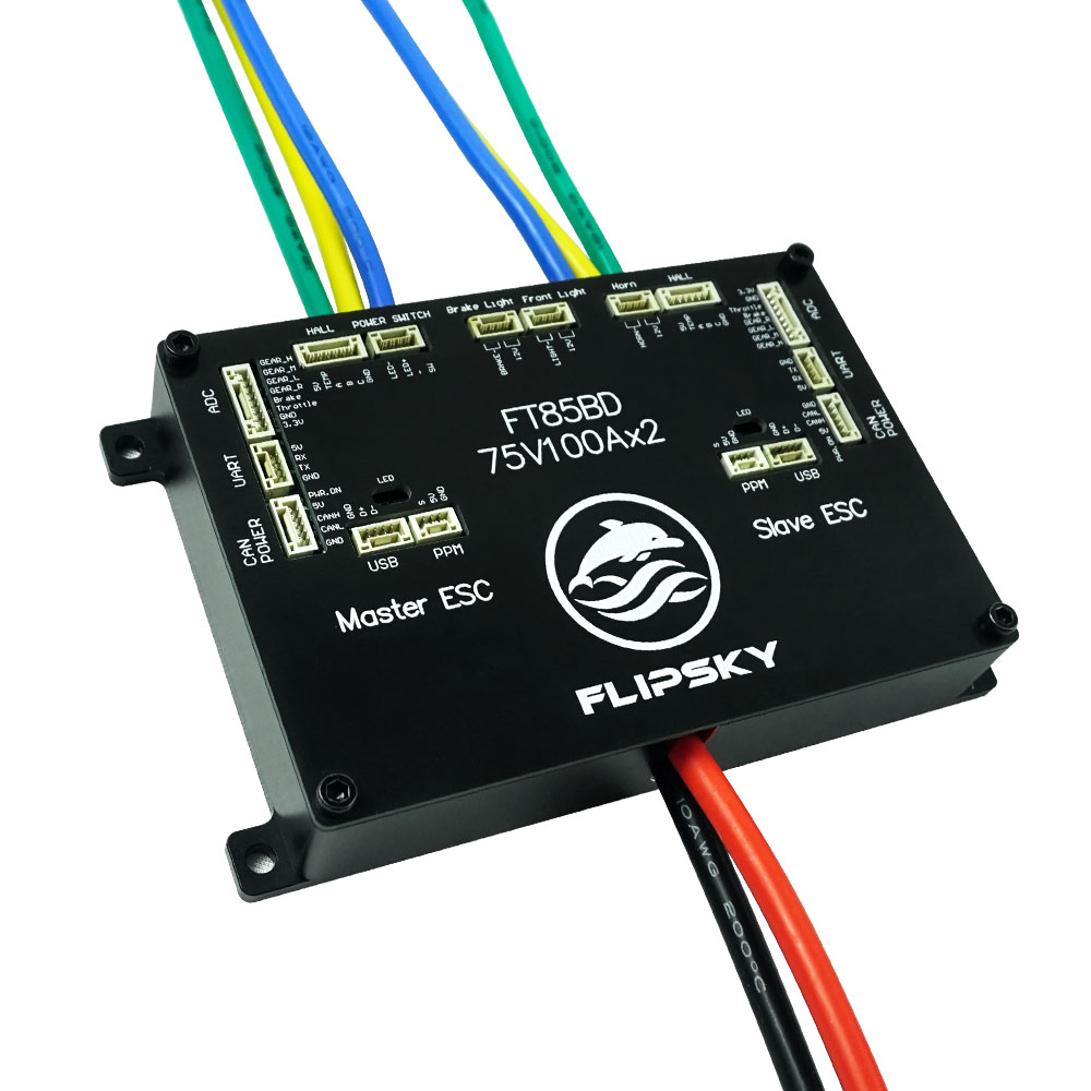Flipsky FT85BD100A Dubbele ESC - 72V 45A Dual Controller recensie en prijs