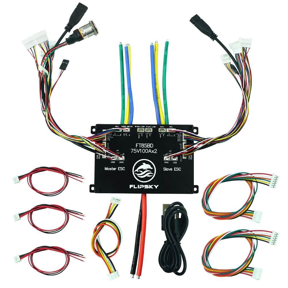 Flipsky FT85BD100A Dubbele ESC - 72V 45A Dual Controller recensie en prijs