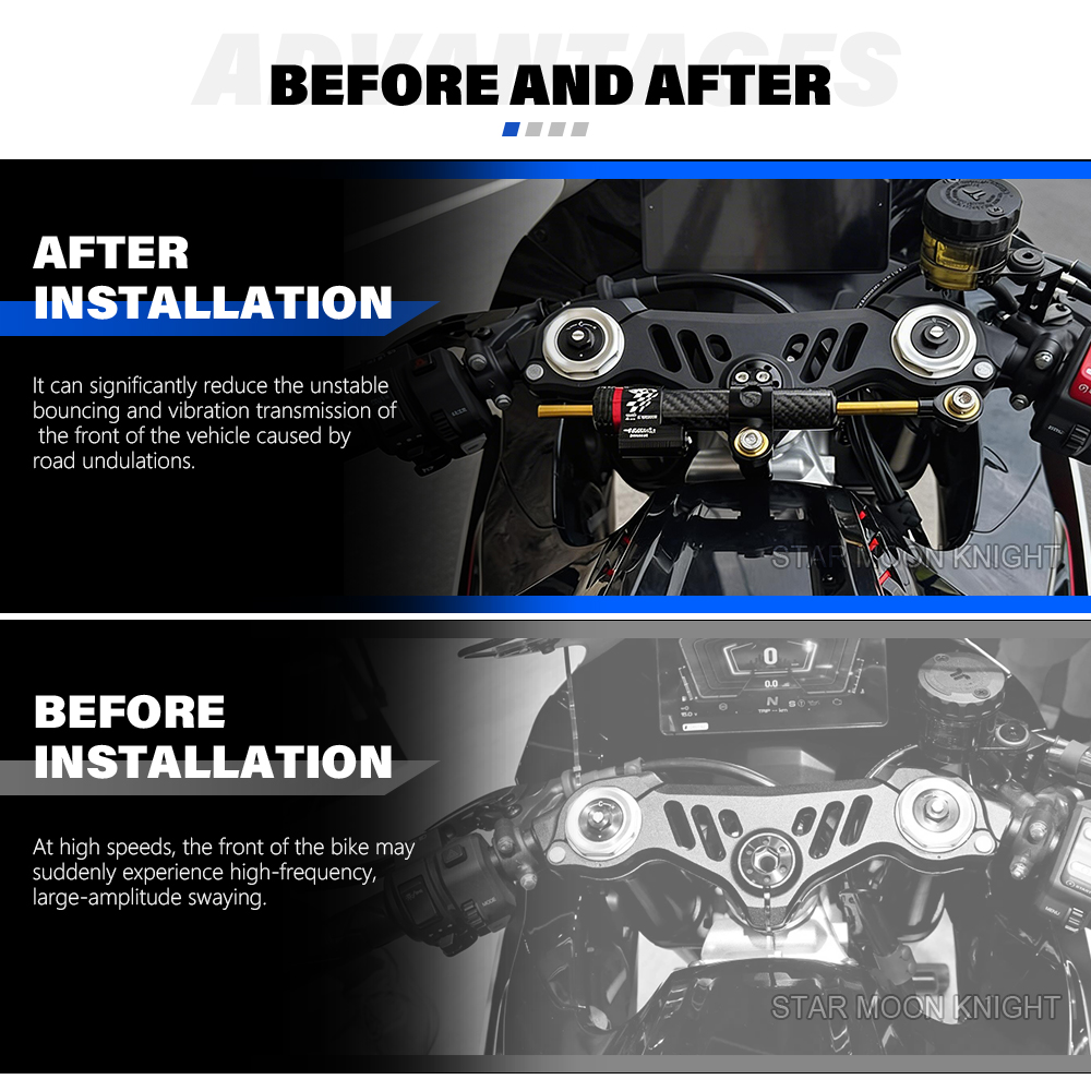 Motorfiets Stuurdemper Beugel  - Steering Damper Stabilizer Kit Cnc recensie en prijs